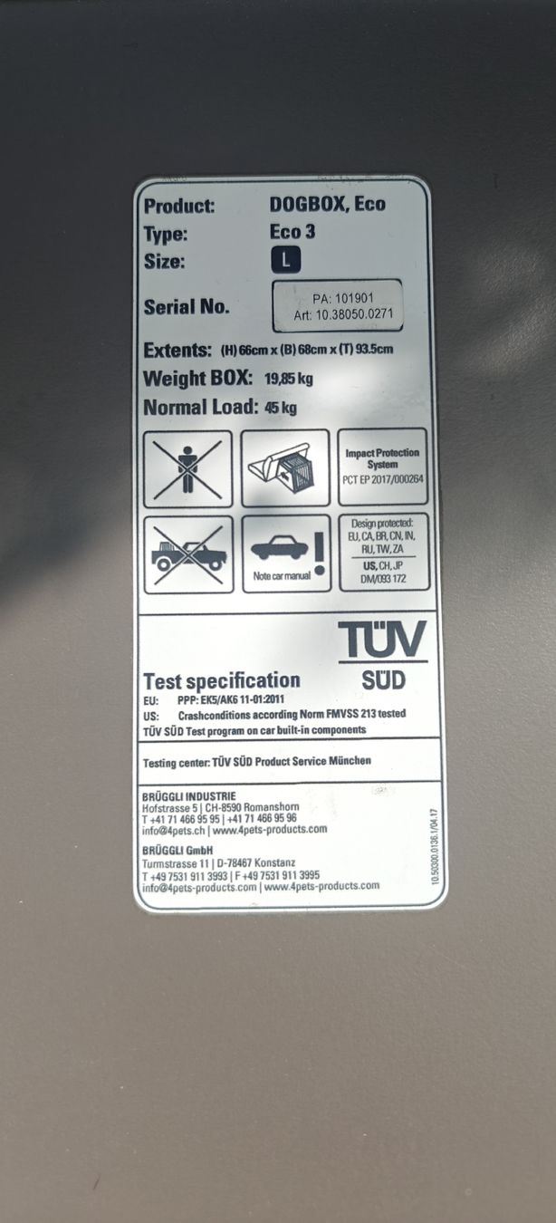 4pets Gabbie, trasporto & Sicurezza: Hundebox 4pets Eco 3L – Usato da Thalwil venduto da Tindra01 1