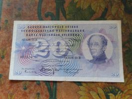 SUISSE  20  Francs  1960  (2519)  Billet