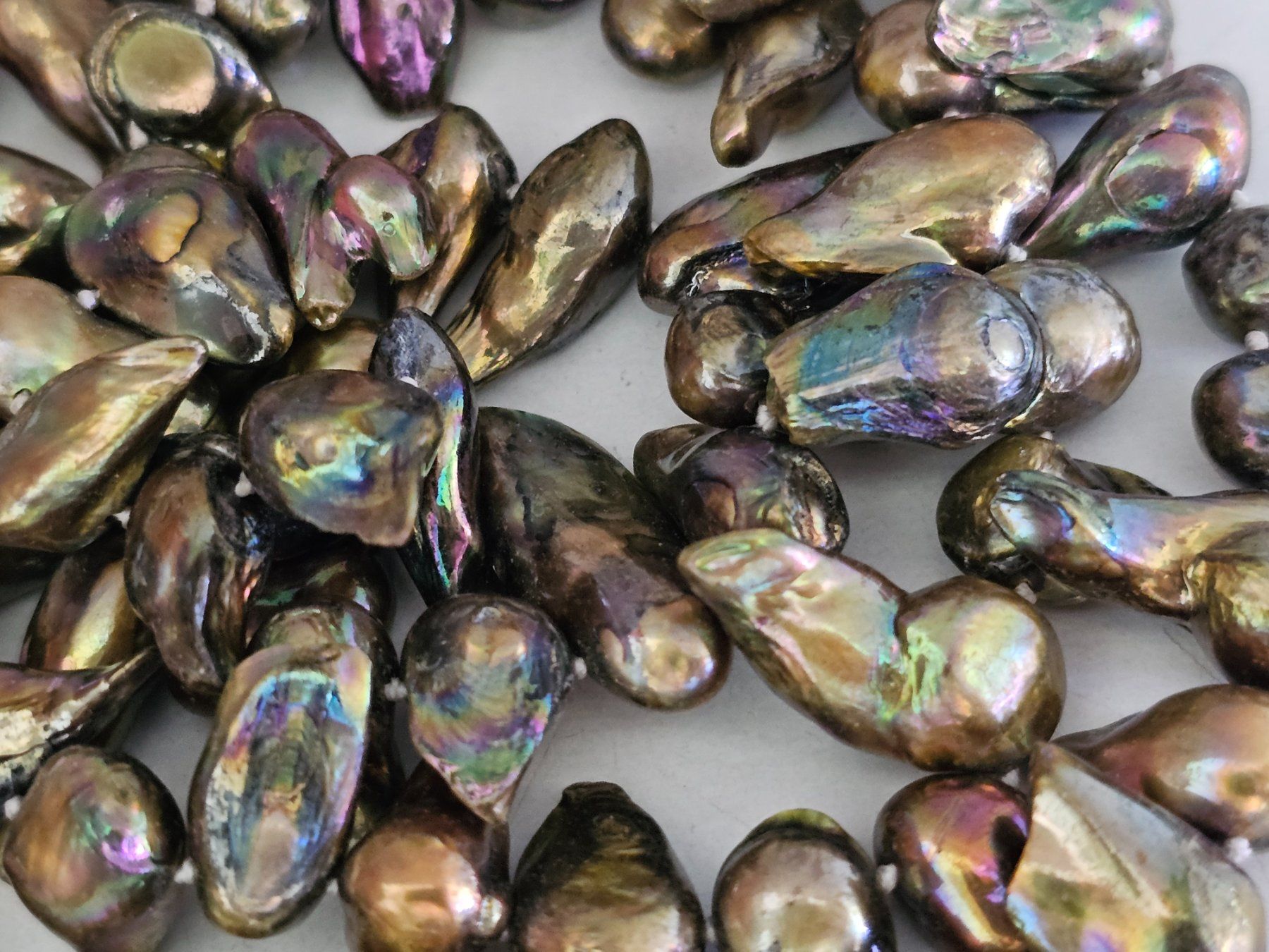 Catenine: Zucht endlose perlenkette Perlen Kette goldig – Nuovo (secondo la descrizione) da Riedt b. Erlen venduto da Gottestraene 6