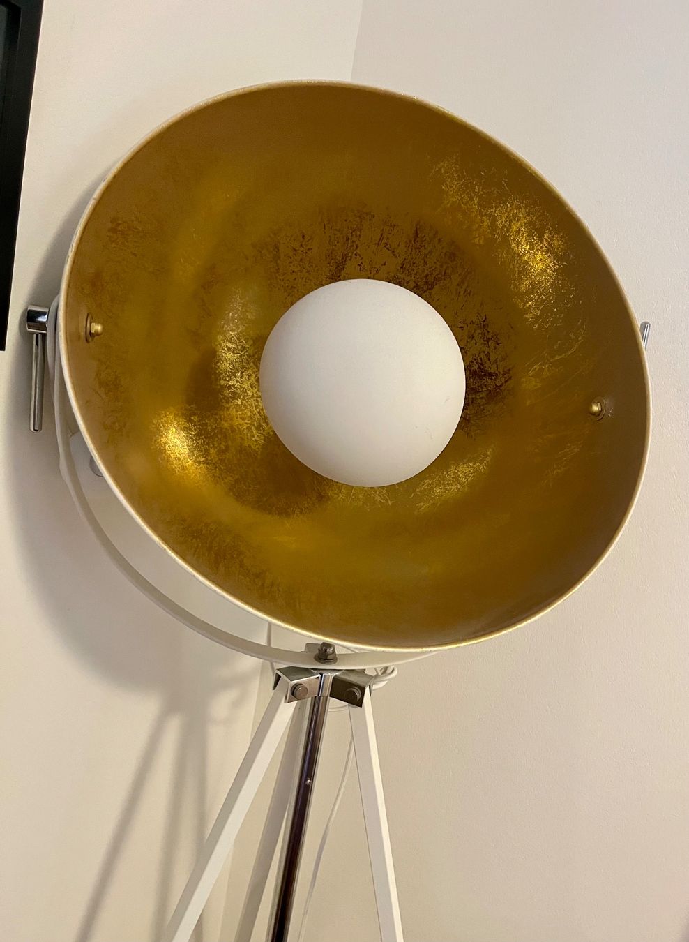 Beliani Lampade: Stehlampe THAMES Metall Gold Weiss – Usato da Aarau venduto da M218 4