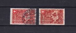1941 PP N° B14 - B14c Oblitérés COTE 63.00  CATALOGUE SBK