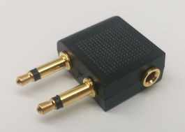 Flugzeug Reise Kopfhörer Audio Adapter 3.5mm Klinkenstecker