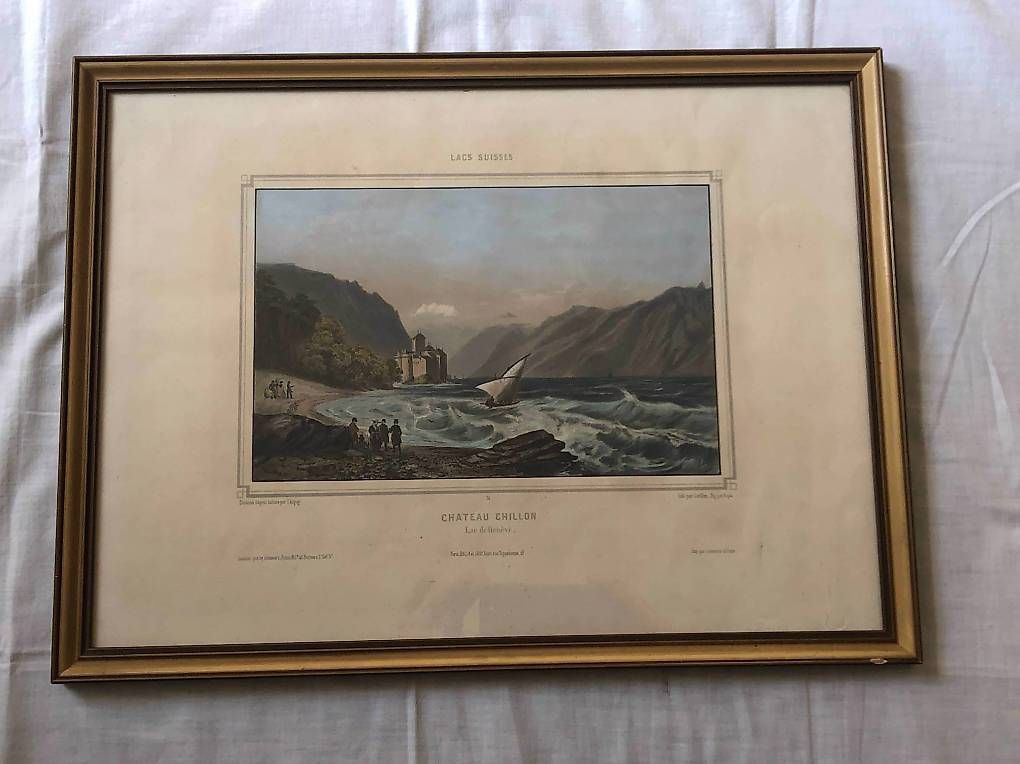 Incisioni: Château de Chillon par Chapuy – Usato da Chernex venduto da Nouveaunom 1