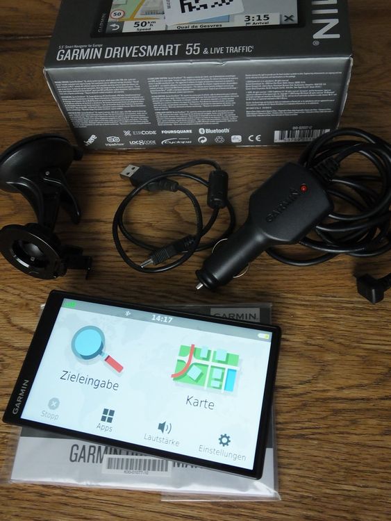 Cavo USB Caseroxx Per Garmin DriveSmart 55 – Ricarica E Trasferimento Dati – 1 Metro – Nero