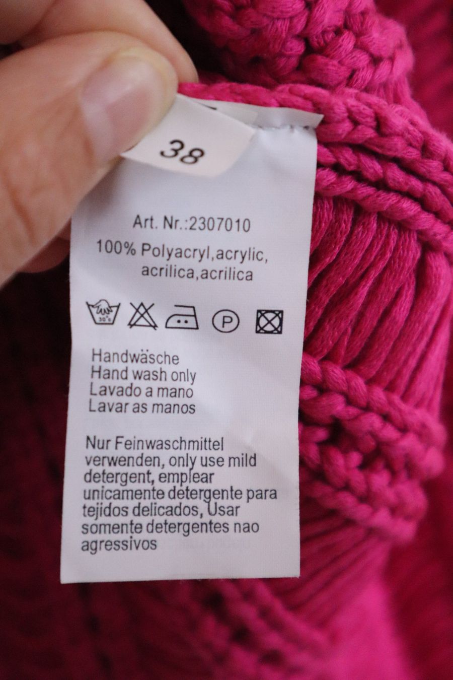 Pullover & Sweatshirts: Pullover / Bändeli Pullover, Oui, Gr. 38 / M, pink – Neu (gemäss Beschreibung) aus Wattwil von diamant1 4