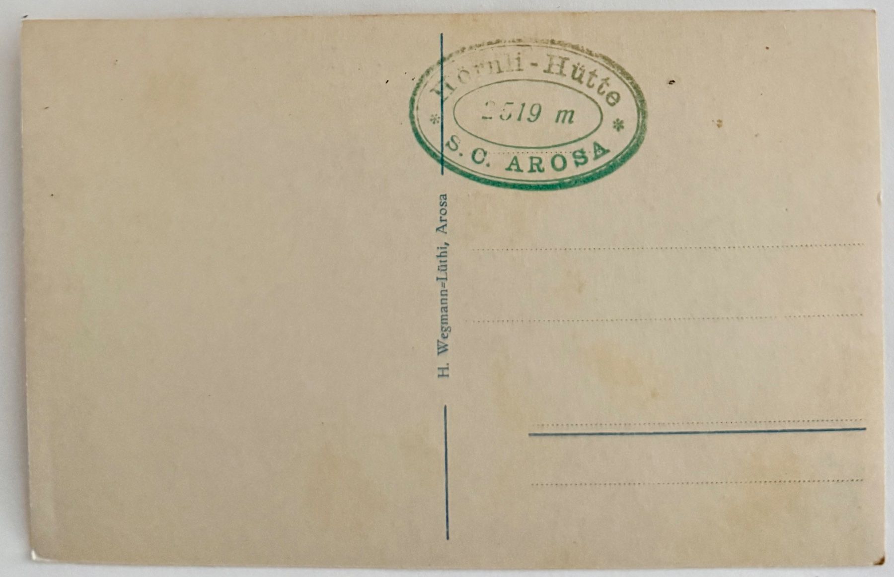 Cartoline postali: AK: Arosa - Hörnlihütte - Animation – Usato da Lutry venduto da Ediego 2