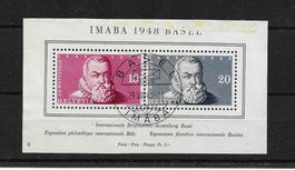 BASEL IMABA BLOCK bzw. EINZELWERTE 1948