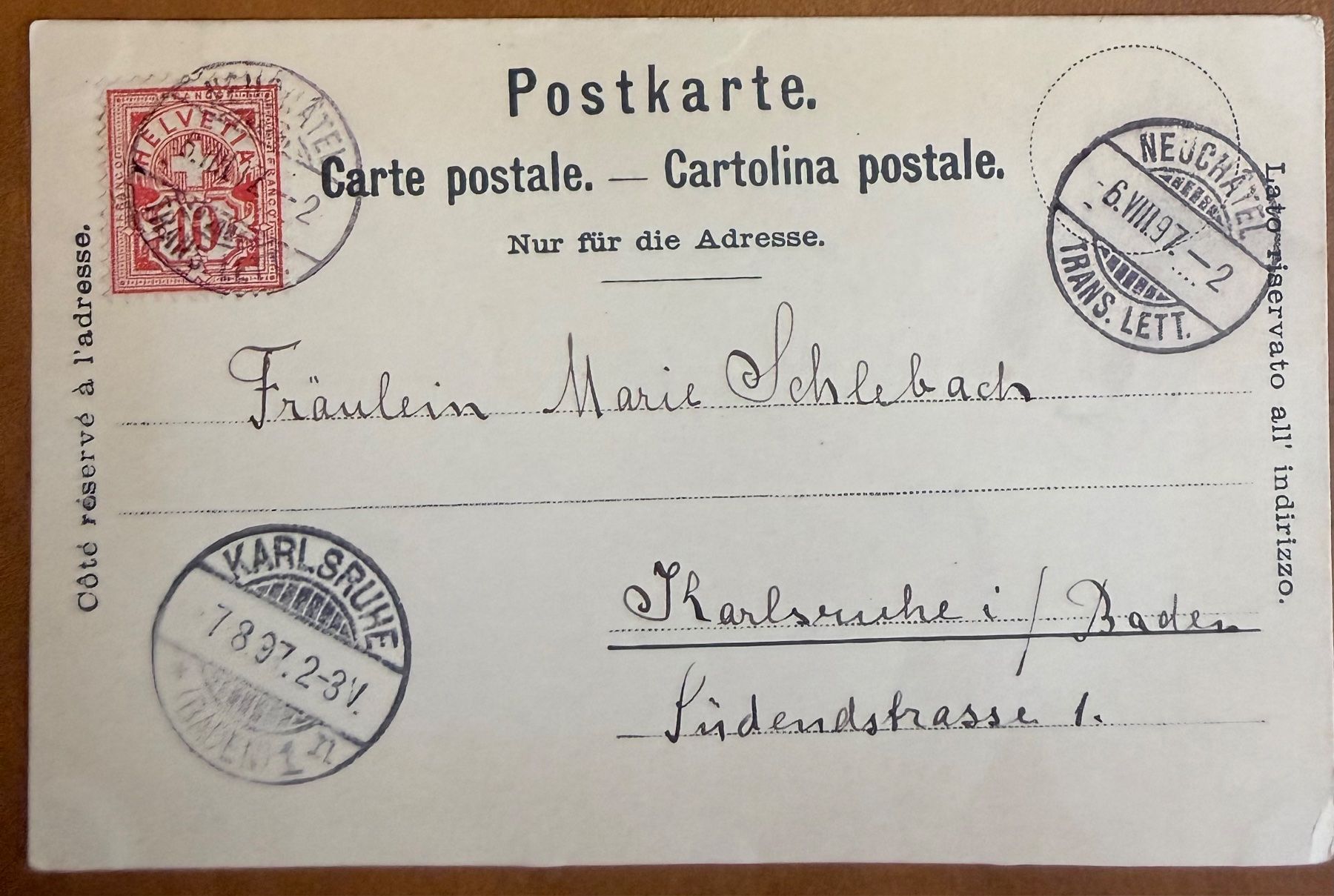 Cartes postales: Neuchâtel - Litho 1897 – D'occasion à Lutry par Ediego 1