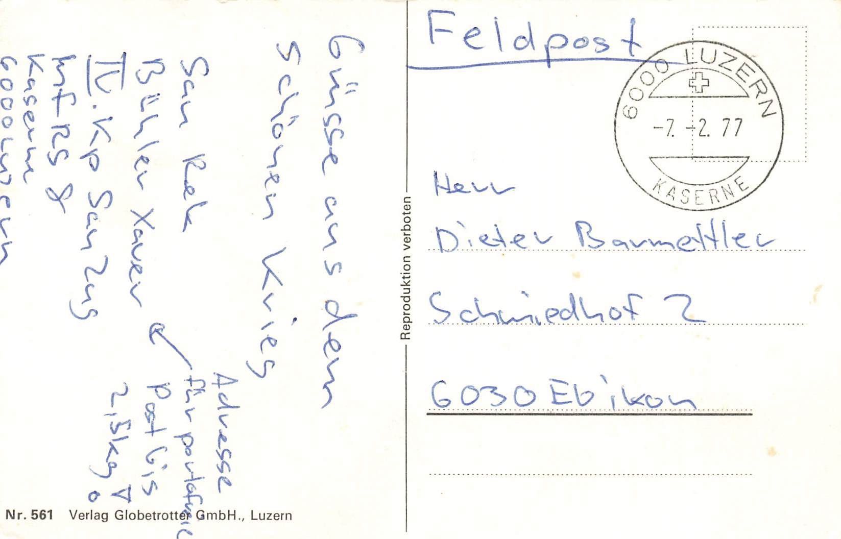 Cartoline postali: Militare Militär Militaire  Feldpost  – Usato da Biasca venduto da Blenio71 1