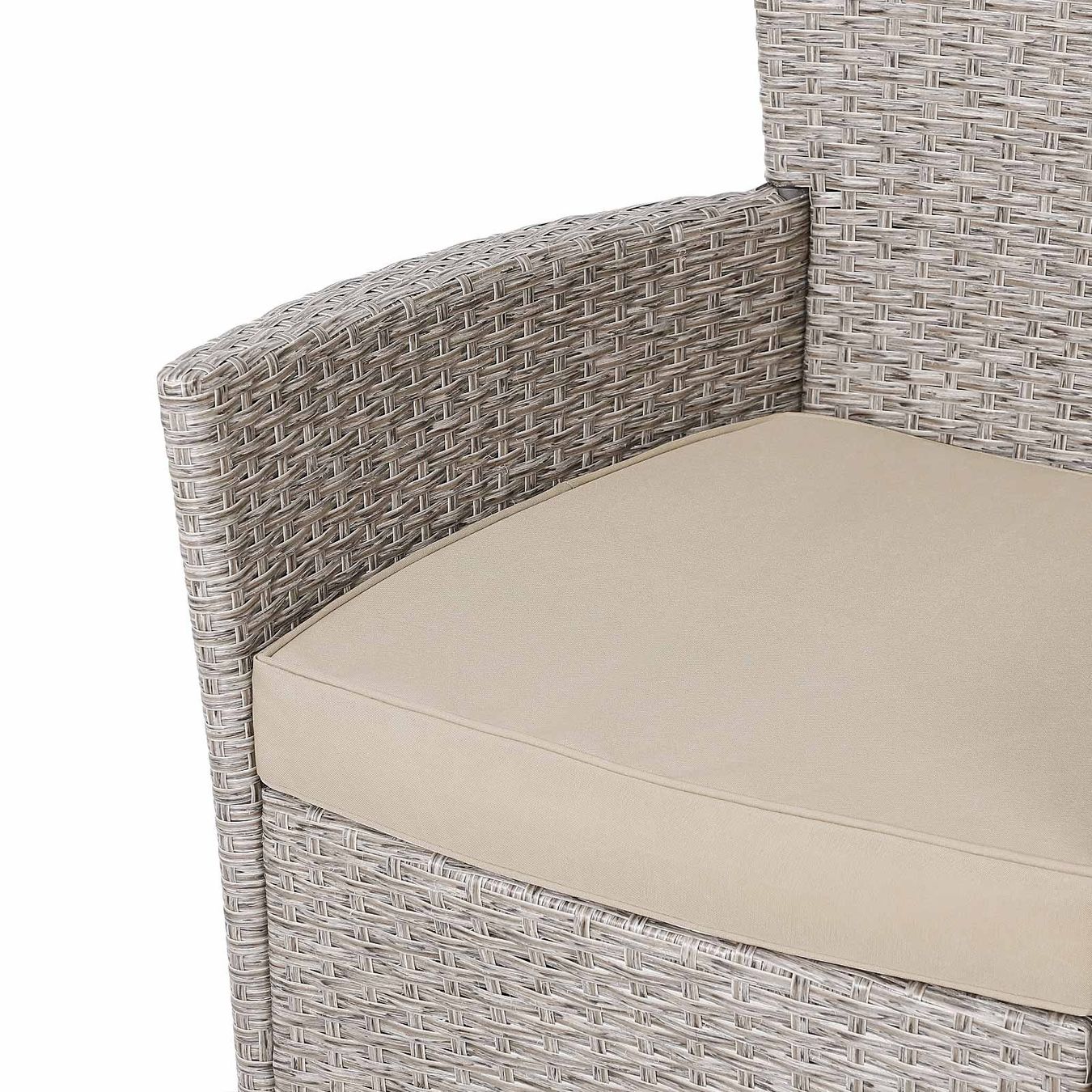 Set di tavolo e panche: Polyrattan Sitzgruppe 9 teilig - Beige – Nuovo e nell'imballaggio originale da Winterthur venduto da aredo 6