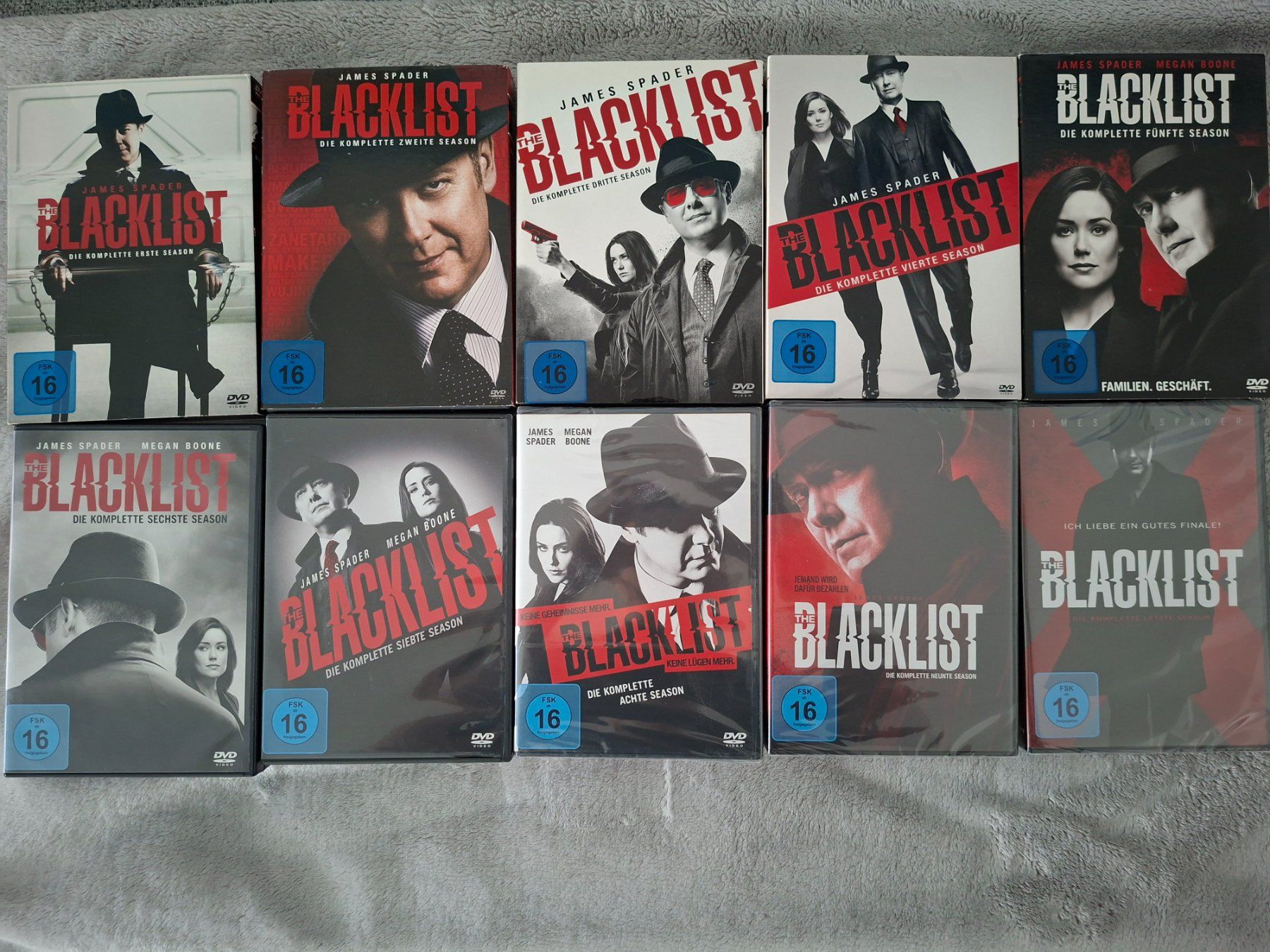 Tutti i DVDs: BLACKLIST STAFFEL   1  -  10 – Usato da Aesch BL venduto da Burschi59