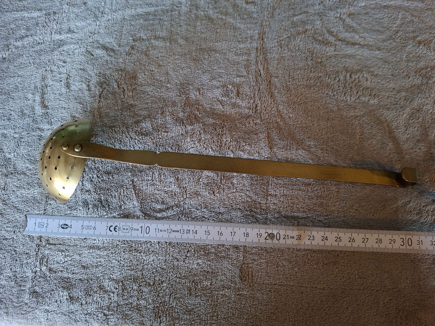 Elettrodomestici da cucina: 2 sehr alte Messing Schöpfkellen / Siebkellen - Vintage – Usato da Otelfingen venduto da silver-moon 2