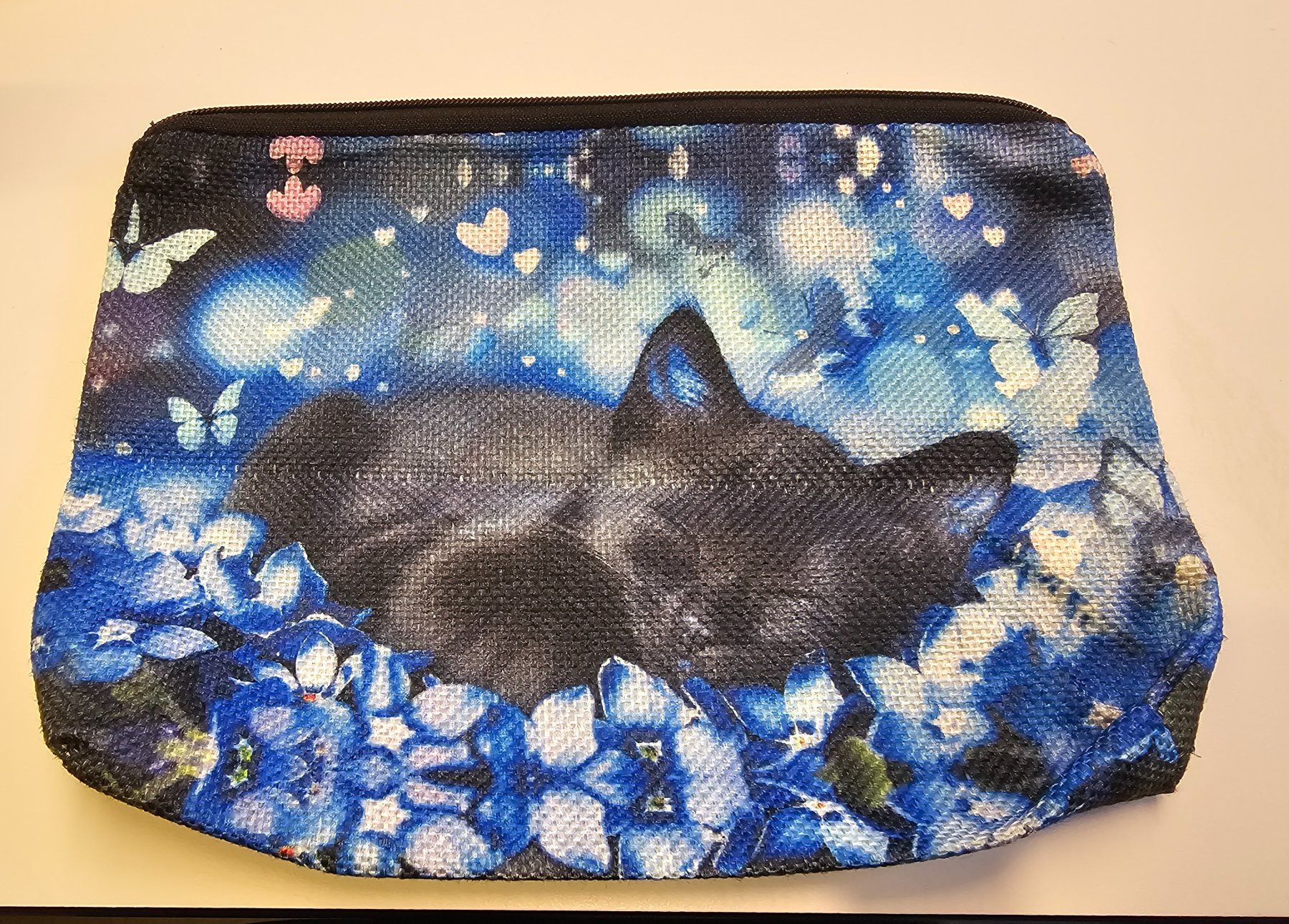 Kosmetikkoffer: Täschli / Necessaire Katze Schmetterling NEU – Neu und originalverpackt aus Füllinsdorf von Sunnebliemli7 5