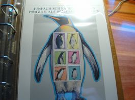 Block Pinguine **Terres Australes + Antarctiques Francaise