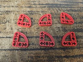 lego 32249 lot de 6 pièces Red Technic, Liftarm, Modified L-