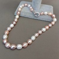 Lua Perlen Kette Echte 1cm Collier Perle Vrai Halskette