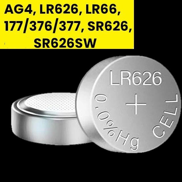 Caricatori & Batterie: 1x battery LR626 LR66 377  AG4 1,5V  sihe code list – Nuovo e nell'imballaggio originale da Minusio venduto da graziano11