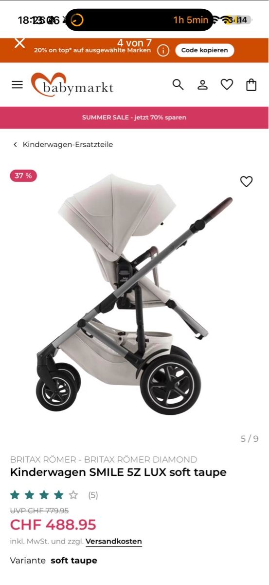 Britax Römer Carrozzine: Britax Römer Kinderwagen  – Usato da Goldach venduto da jxsxy.R 3