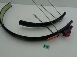 Fahrradschutzbleche für hinten und vorne mit Rücklicht