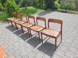 6xStühle von Nils Otto Møller mod.75