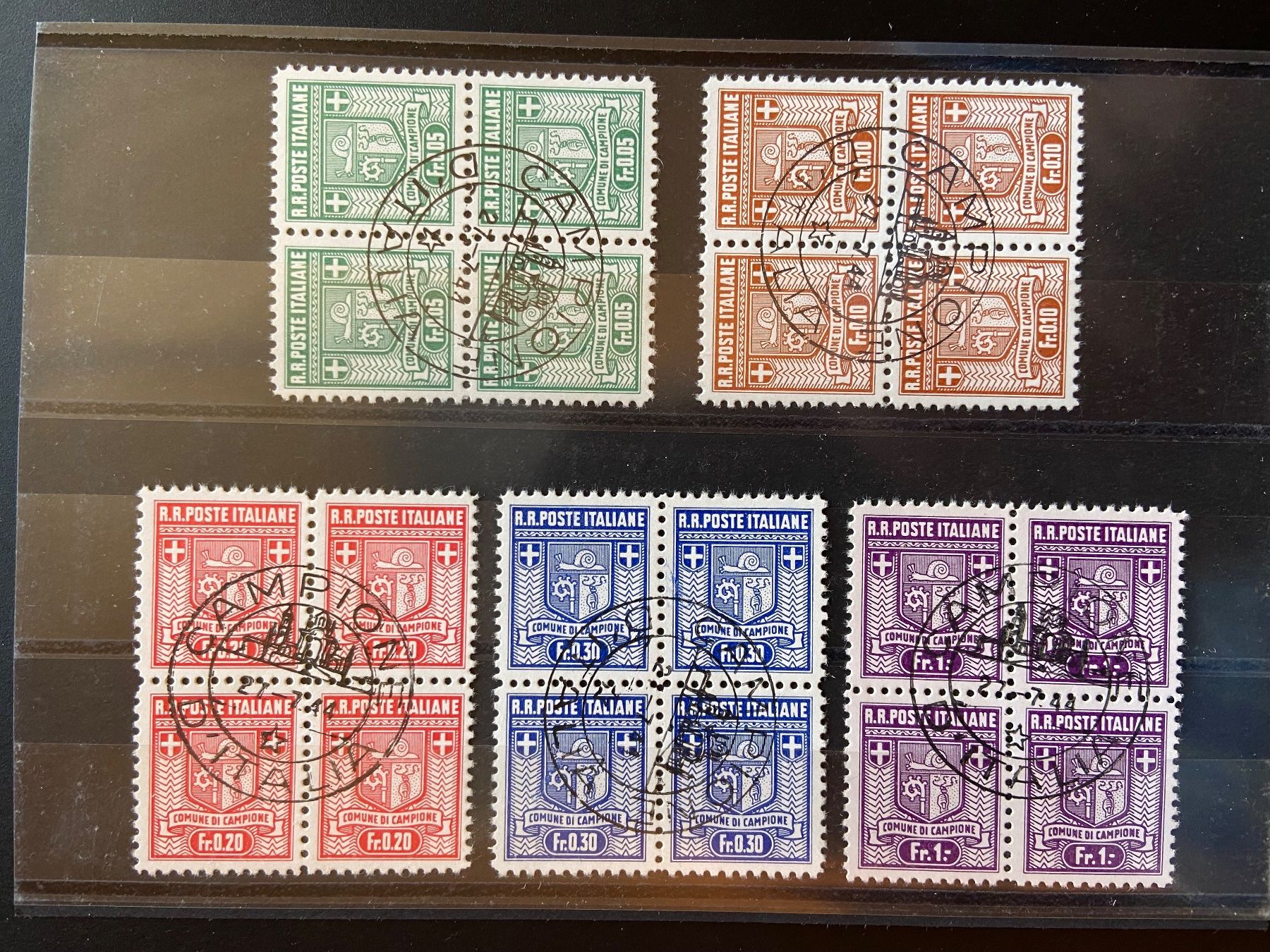 Tutti i francobolli: Campione Briefmarken (Schweiz) – Usato da Bauma venduto da dangru57