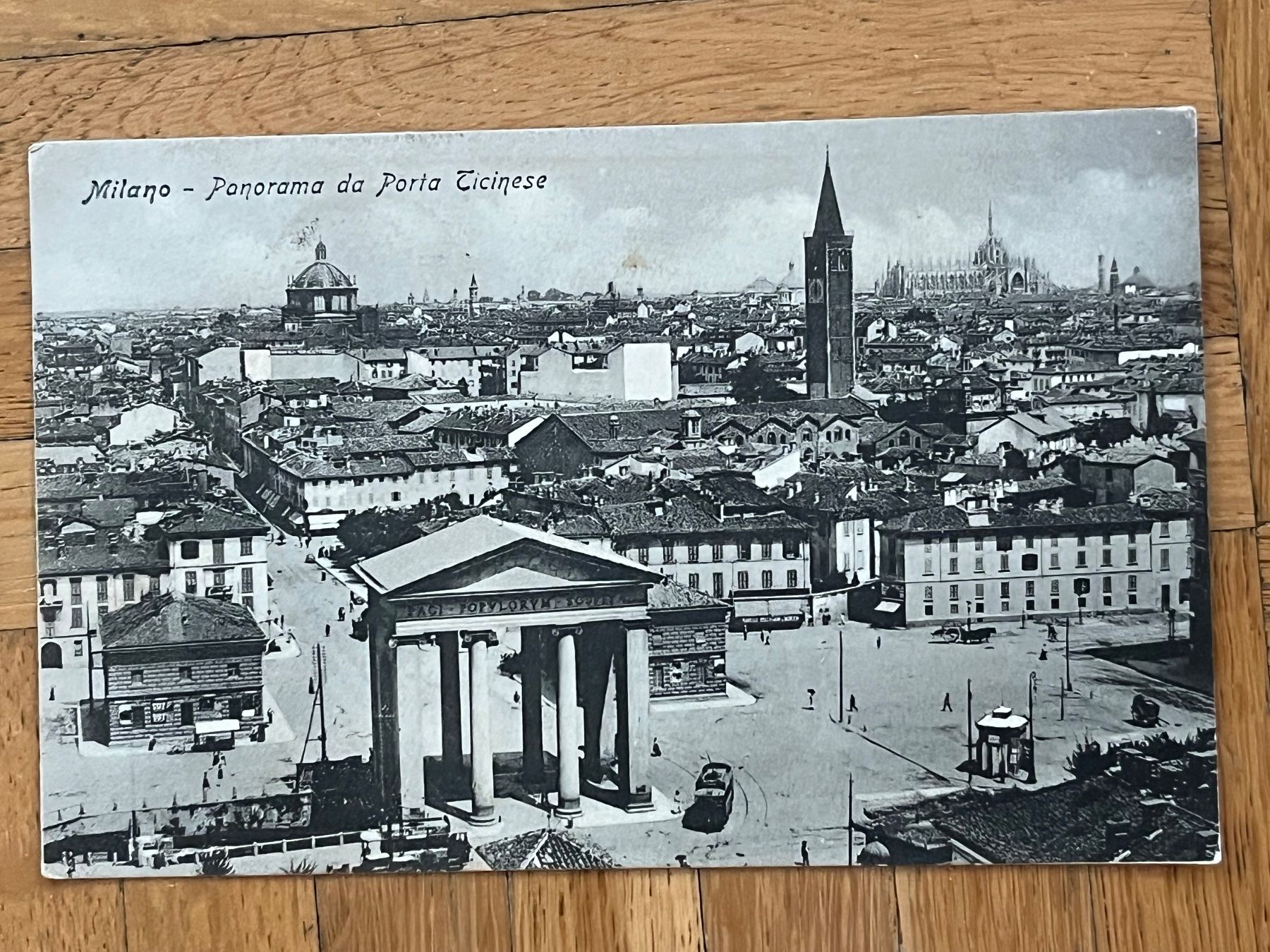 Ansichtskarten: Milano 1910, Panorama da Porta Ticinese – Gebraucht aus Romanshorn von luxcollect