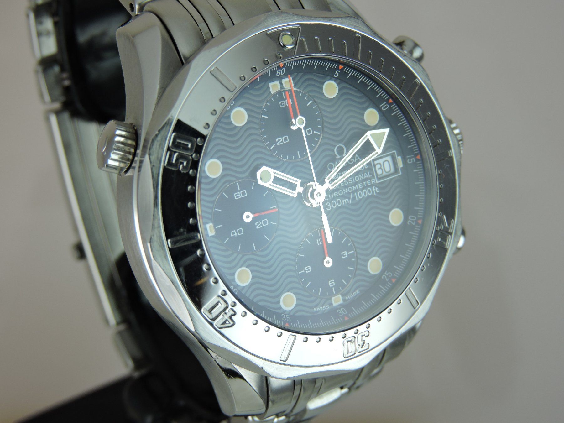 Omega Orologi: 1995 Omega Seamaster 300M Chrono - Serviced, Box & Papers – Usato da Bern venduto da Vintage-Oyster 6