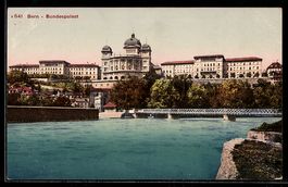 Bern, Ortspartie mit Blick zum Bundespal