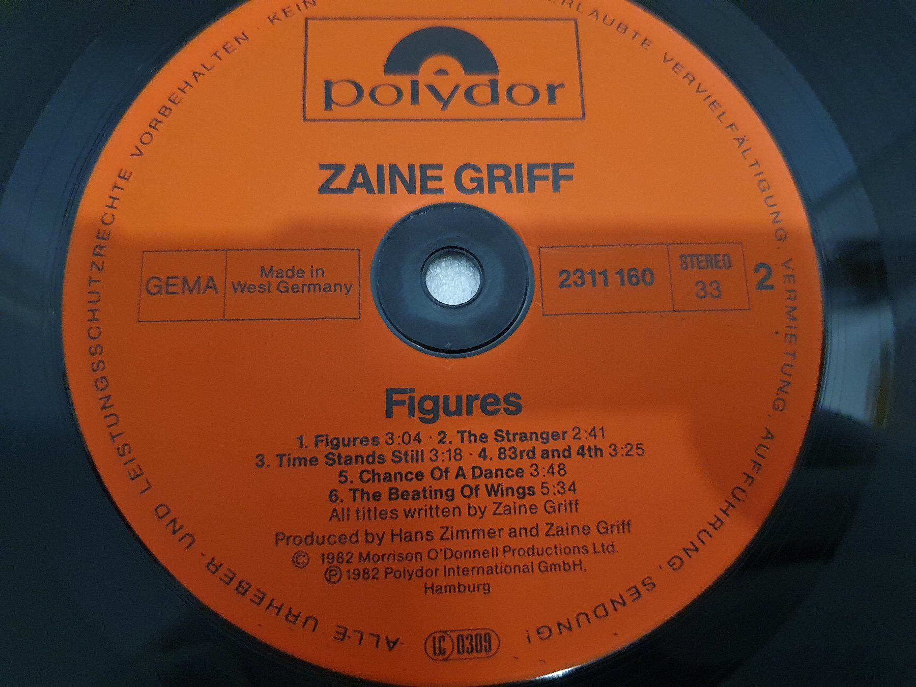 Dischi in vinile: Zaine Griff – Figures – Usato da Uster venduto da Vinyl-Leidenschaft 6