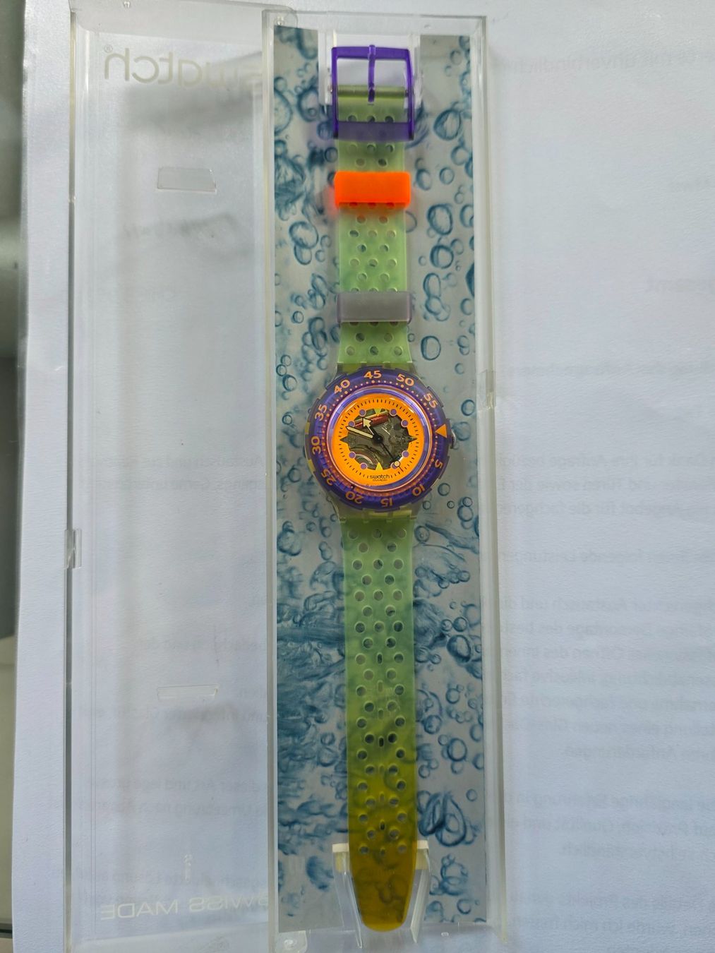 Swatch Orologi: Swatch Uhr – Nuovo e nell'imballaggio originale da Zürich venduto da adriben