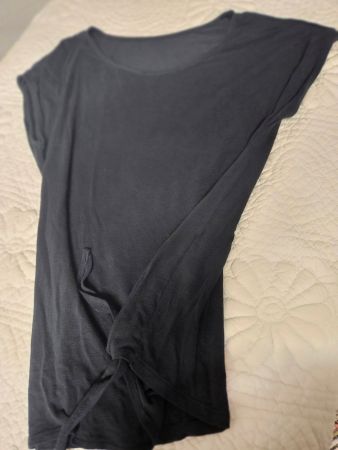 Sommerliches Shirt mit Knoten, Street One Gr. 42 schwarz