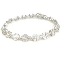 Armband mit 422 Diamanten, 750 Weissgold, statt LP 9.900 CHF