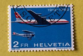 Nr.465 Sonderpostmarken 50 Jahre Flugpost 1969 