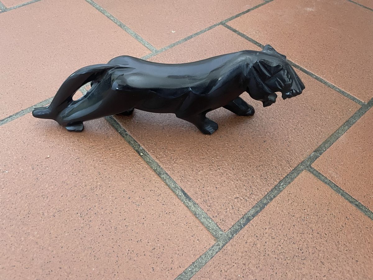 Statuette: Schwarzer Panther aus Steinernen – Usato da Münchwilen TG venduto da SeHuDoHu 1