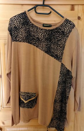 Tunique mit Animal-Print, Gr. L