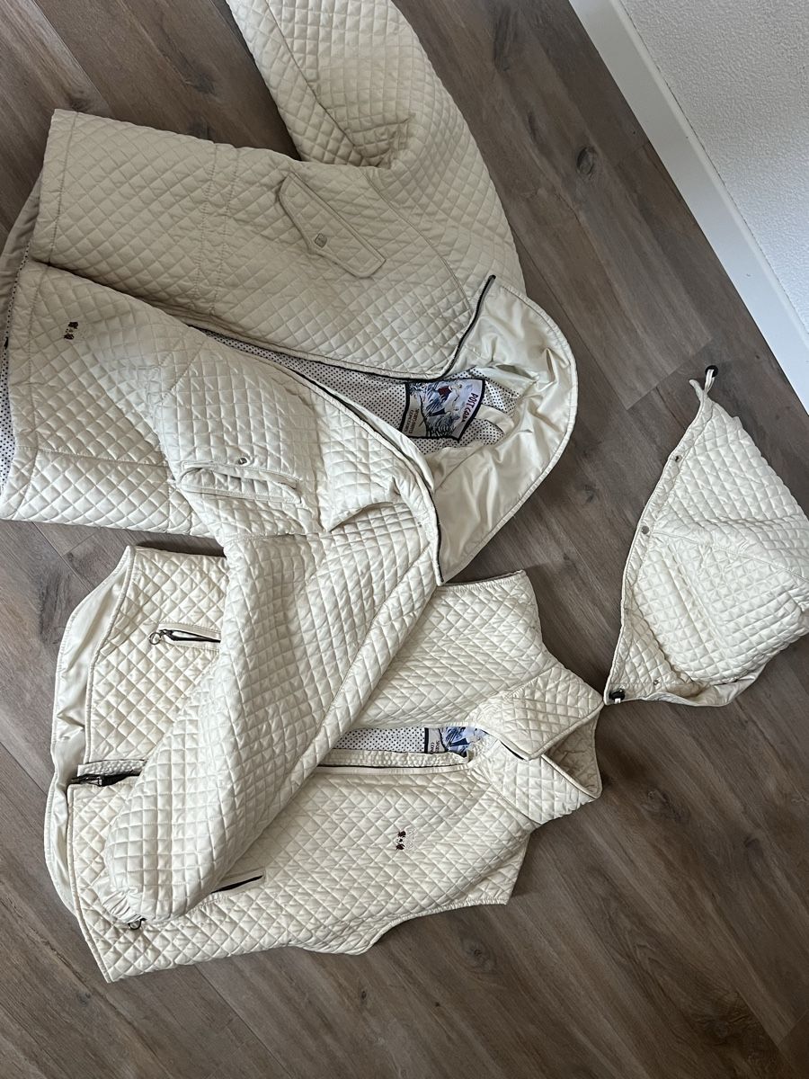 Jacken: Beige Vintage Winterjacke Post Card – Gebraucht aus Bremgarten AG von Anna1999999 1