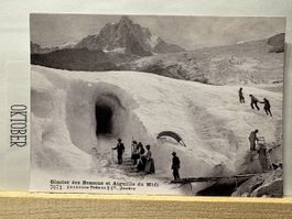 AK von Glacier des Bossons & Aigulle du Midi