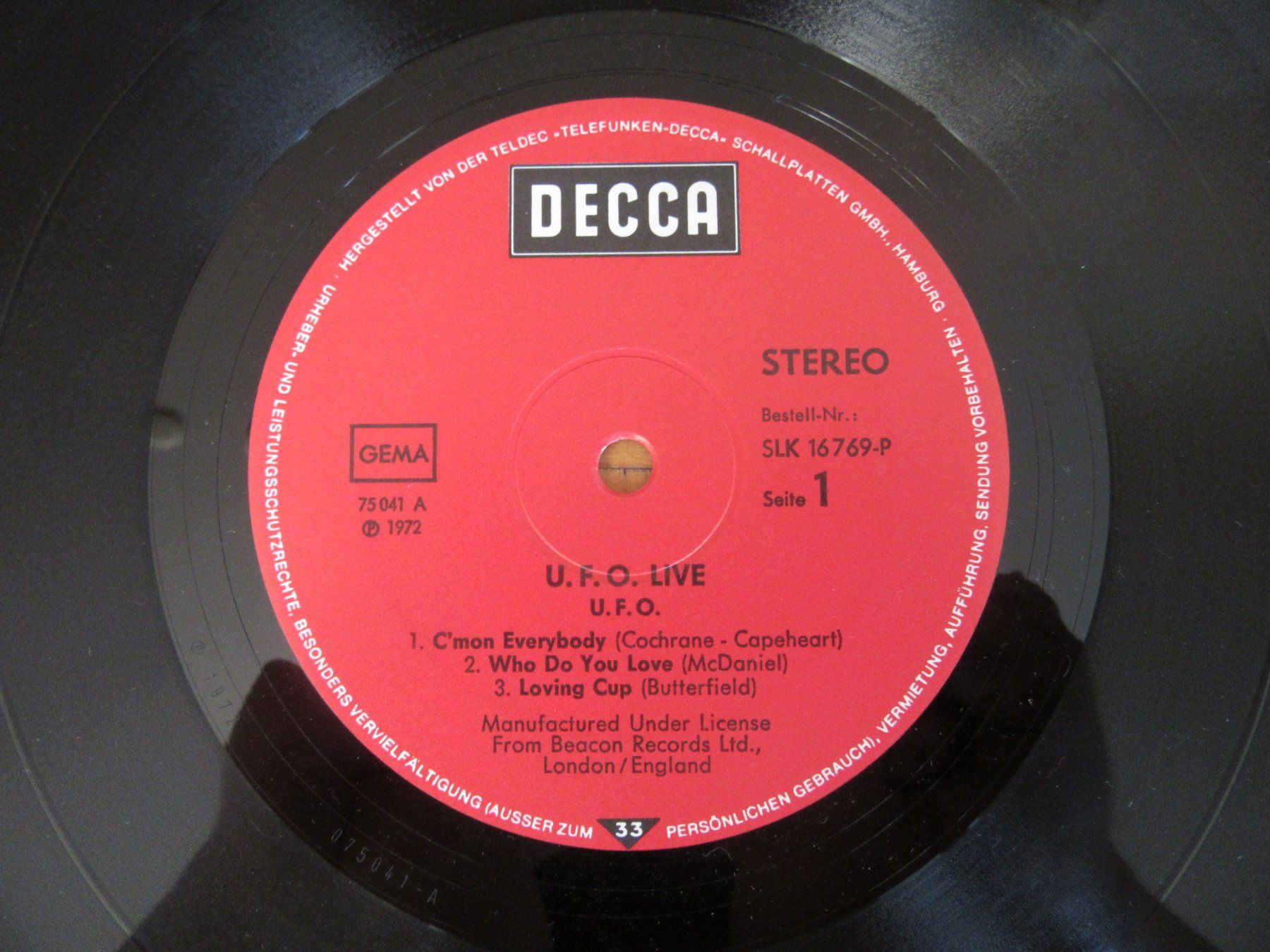 Dischi in vinile: Langspielplatte "UFO" - LIVE – Usato da Degersheim venduto da Tforelle 4