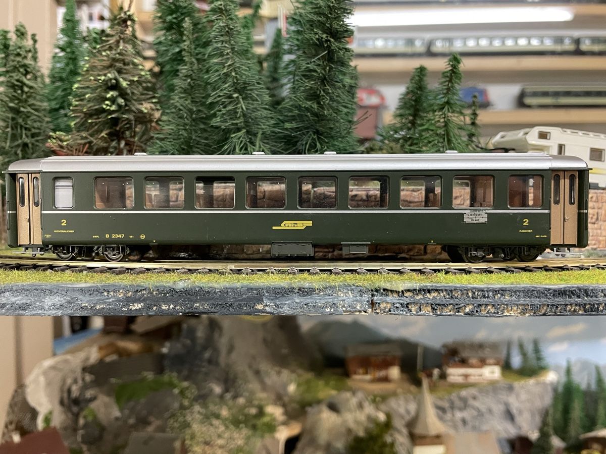 Bemo Modellini di ferrovie: Bemo Personenwagen B 2347 2 Kl. – Nuovo (secondo la descrizione) da Gossau SG venduto da Krokodil344 4