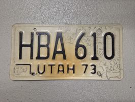US-Kontrollschild Utah