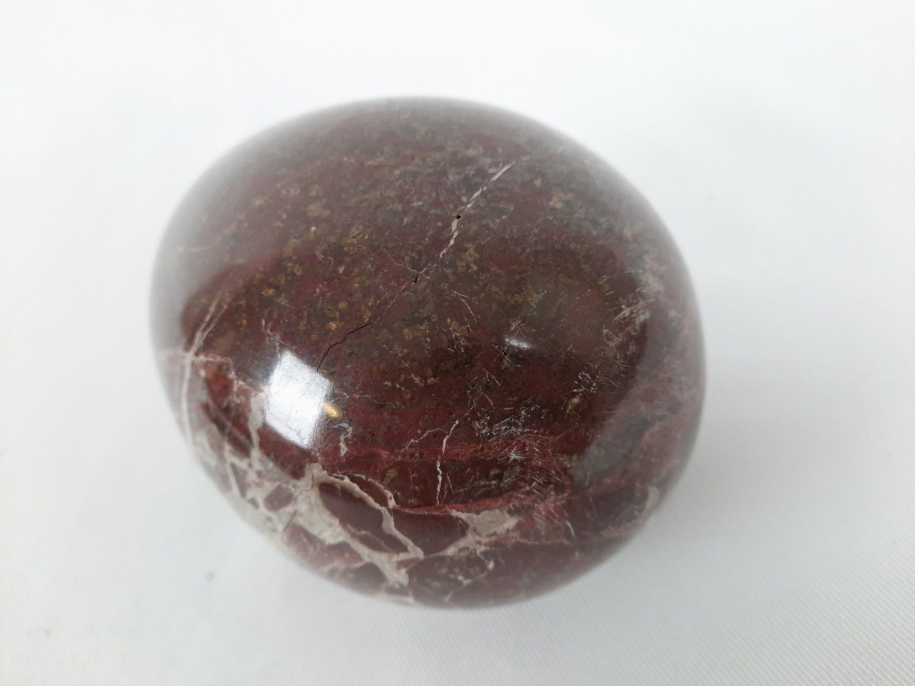 Mineralien & Heilsteine: Ei in Braun/Roter Marmor Optik – Gebraucht aus Beinwil am See von Restwert_Beinwil 9