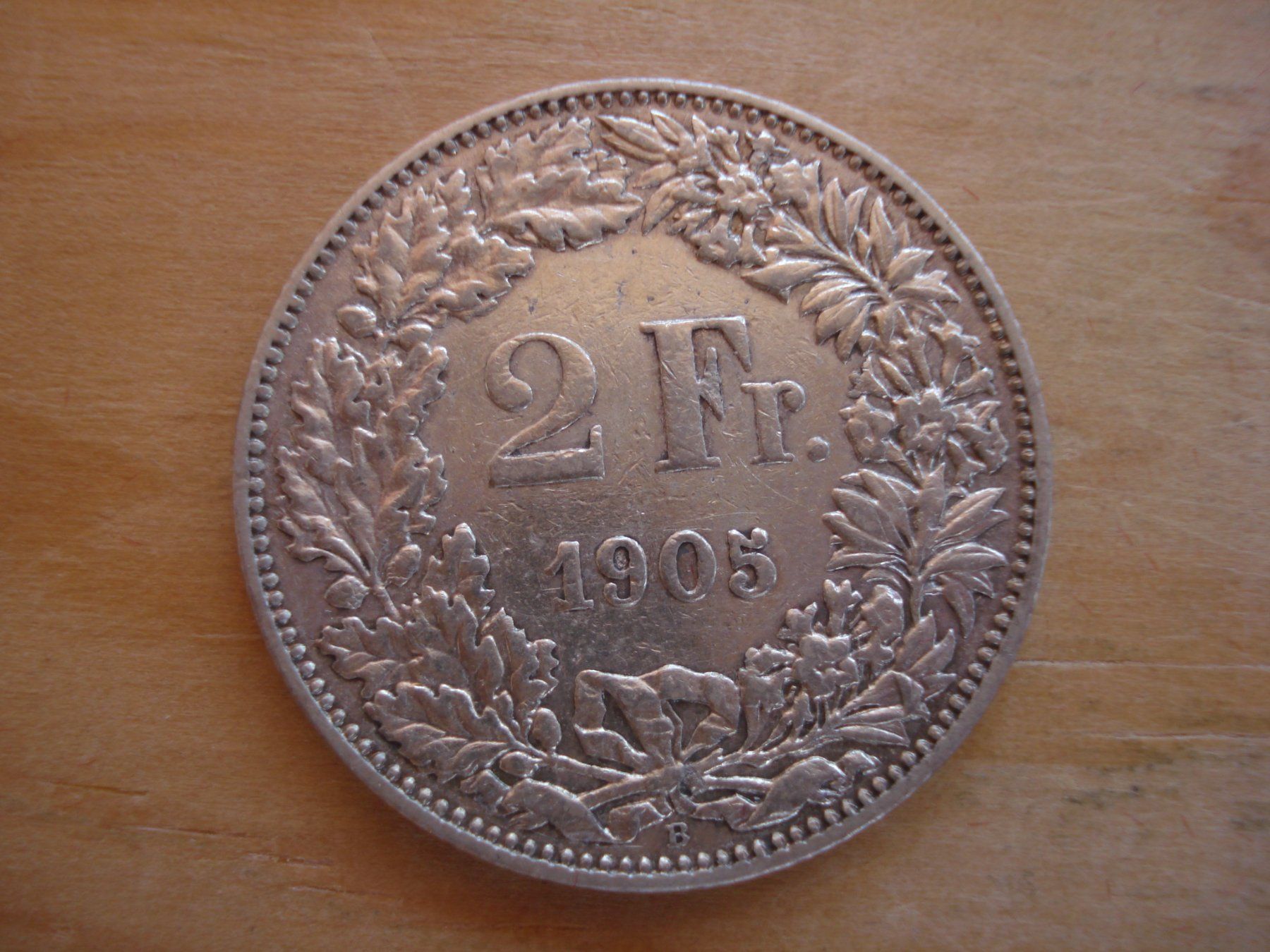 Tutti le monete: (C1) 2 Franken 1905 SS+ – Usato da Erlach venduto da Net-Coins