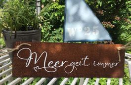 Edelrost Schild „Meer geit immer“