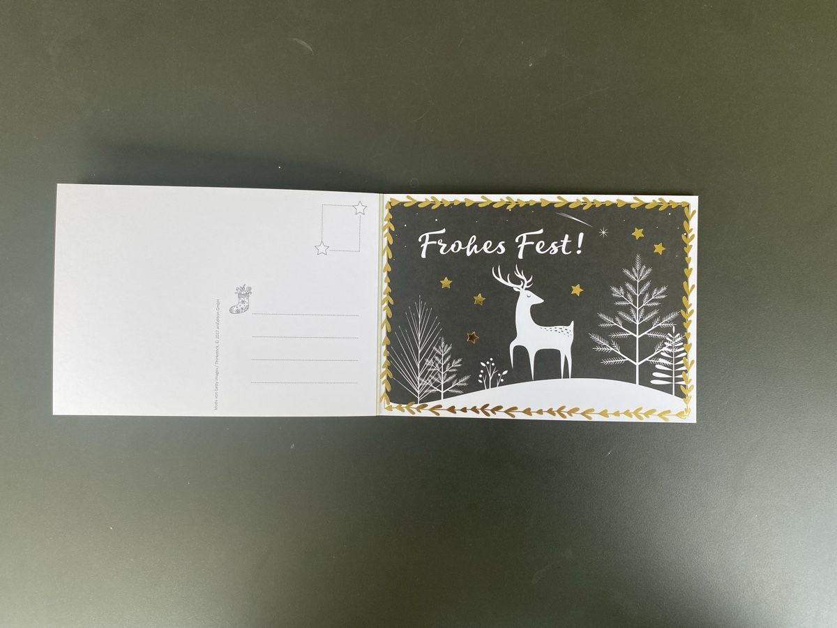 Karten: 10 Weihnachtspostkarten zum Ausmalen – Gebraucht aus Hünenberg See von lar_9zjk 3
