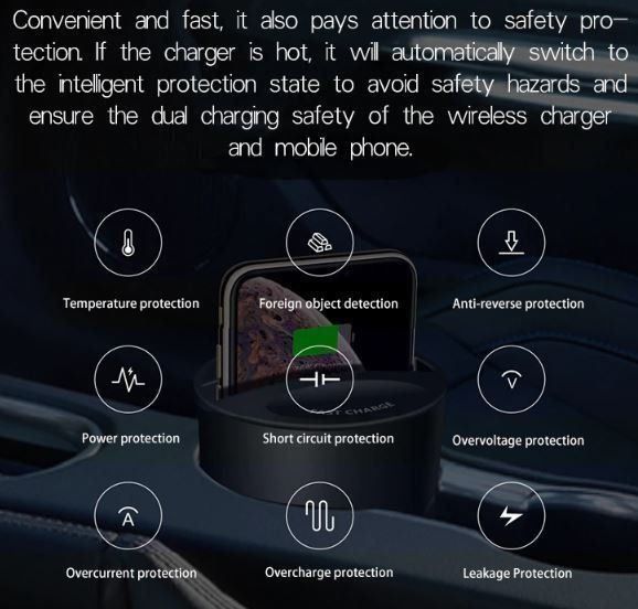 Caricabatterie: Auto 10W Qi Wireless Autoladegerät – Nuovo e nell'imballaggio originale da Unterägeri venduto da RmOnline 4