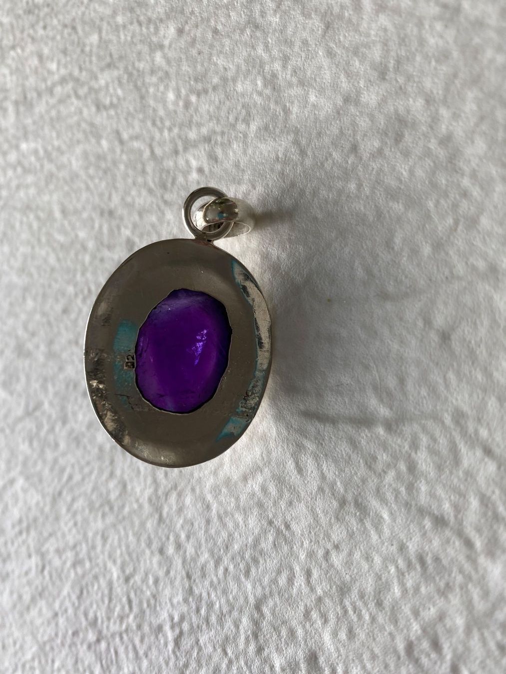 Ciondoli: Silberamulett gross mit Amethyst Stein – Usato da Killwangen venduto da Fefy 3