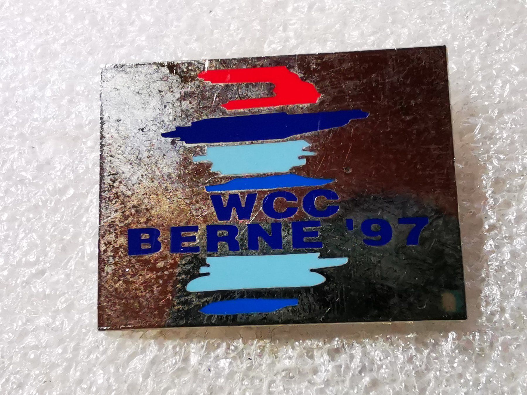 Placchette & Badge: Ansteckpin 24: WCC Berne 97 – Usato da Oppligen venduto da Pin-Fall-Shop