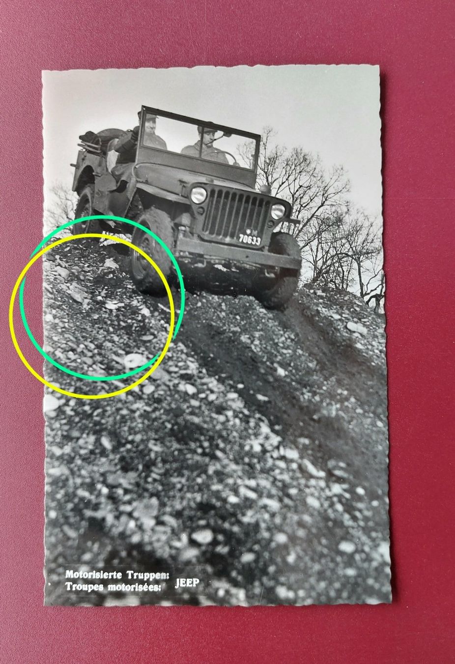 Ansichtskarten: Postkarte mit Jeep der Schweizer Armee – Gebraucht aus Brütten von Tempest4