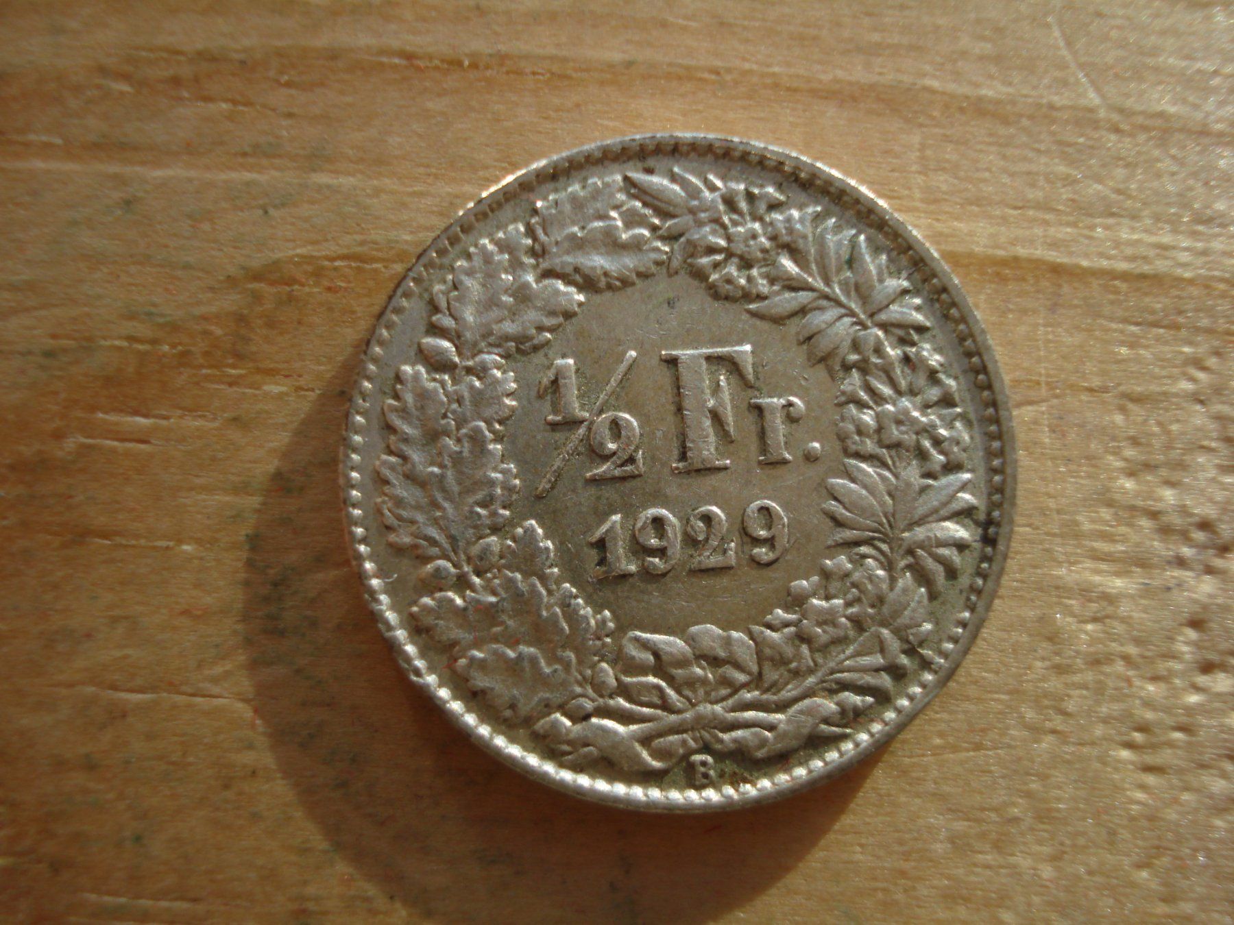 Tutti le monete: (S) 1/2 Franken 1929 UNZ- – Usato da Erlach venduto da Net-Coins