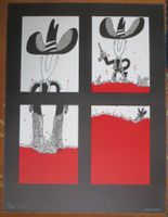 Jürg Furrer, (1939-2014) Lithografie, 1975, Cartoon